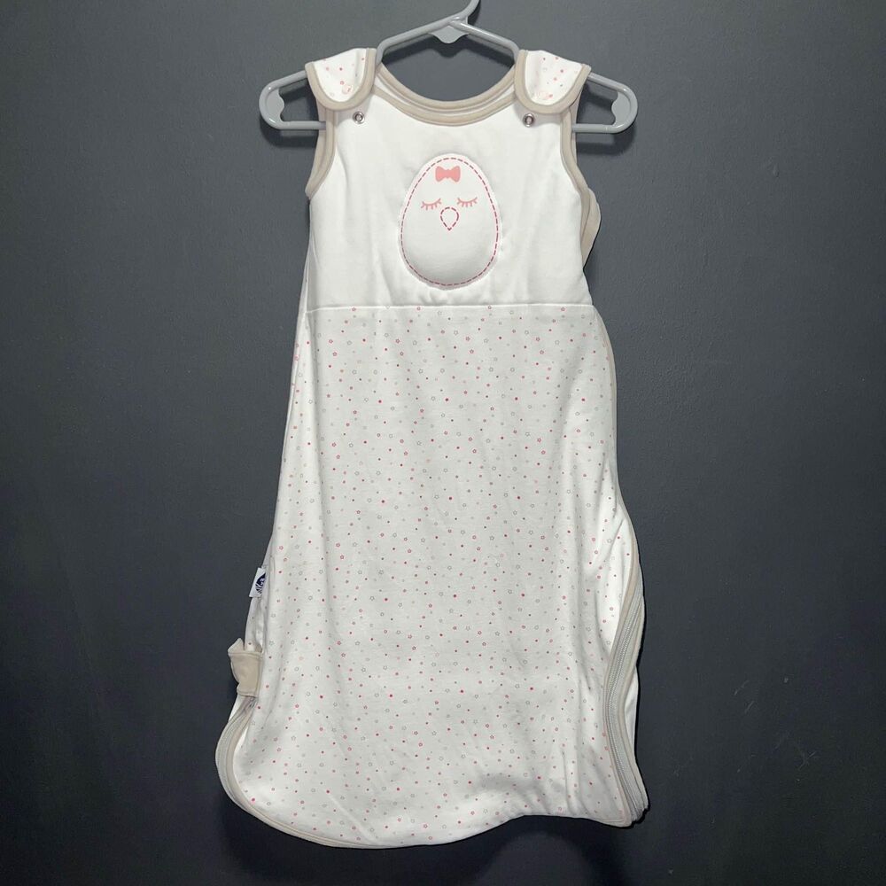 Nested Bean Sack Classic Pink Star Dust size Small 0-6m Weighted
